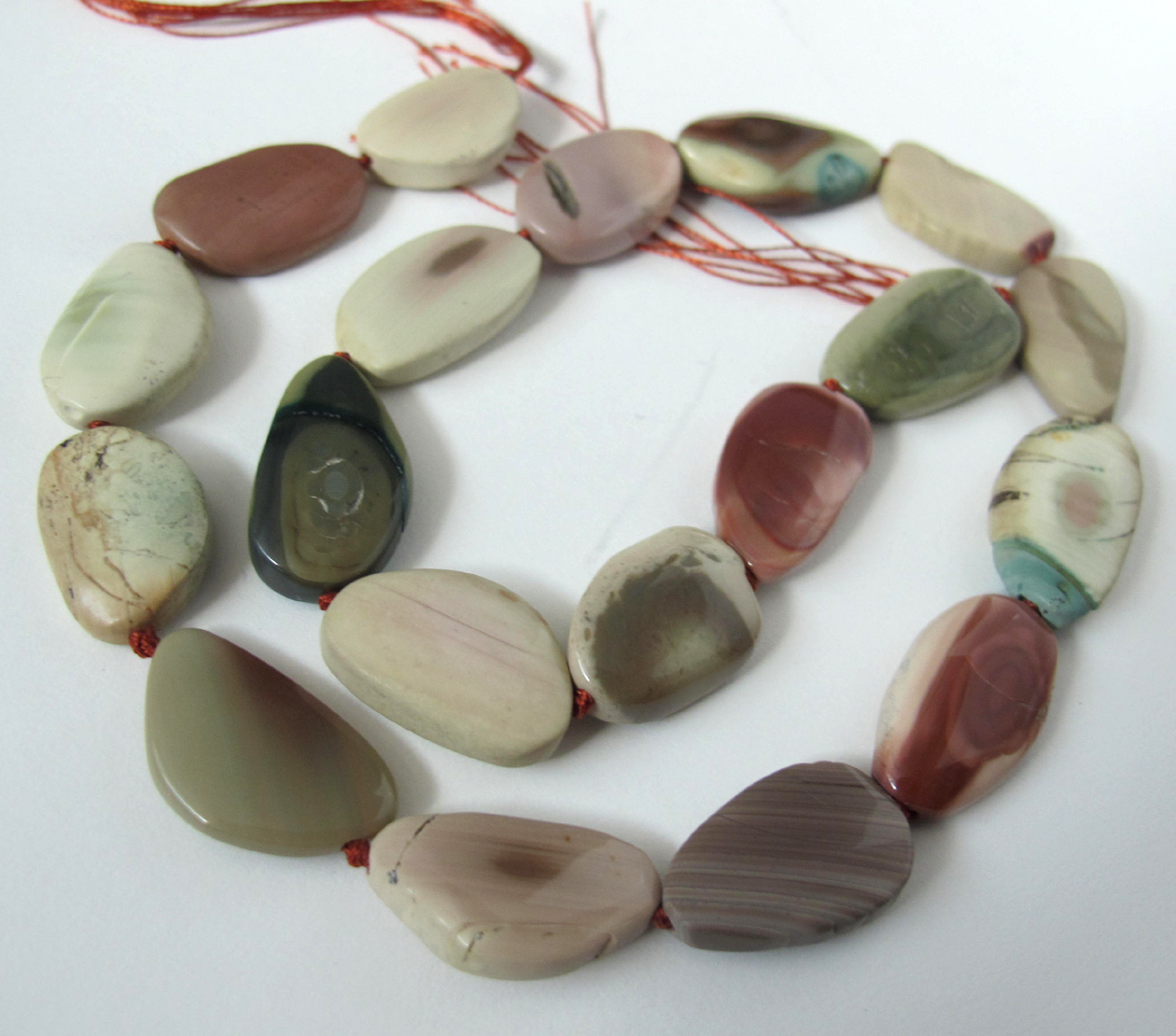 Rare Imperial Jasper Designer Slice Beads