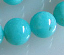 AAA Natural Amazonite Peruvian Blue 8mm Round Beads