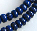 AAA Lapis 5mm Smooth Rondelle Beads