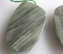 Green Creek Agate 28x40mm Freeform Pendant