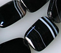 Black Sardonyx 15x20mm Rectangle