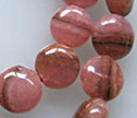 Brown Rhodochrosite 8mm Smooth Coin