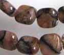 Chiastolite 8mm Square Beads