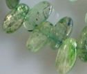 Green Kyanite 6x12mm Top Drilled Marquise Beads