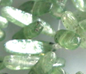 AA Green Kyanite Cross Drilled Oval Beads