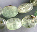 Green Kyanite 6x8mm Smooth Flat Oval Beads