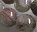 Gem Green Rutilated Quartz 12mm Smooth Round Beads