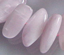 Kunzite 9x15 Cross Drilled Freeform Oval Beads