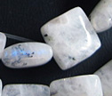 Moonstone 10mm Puffy Square Beads