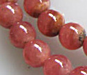 Rhodochrosite 8mm Round Beads