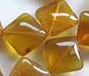 Yellow Opal 15mm Diamond Beads