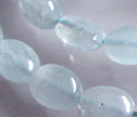 Baby Blue Aquamarine 6x8mm Oval Beads
