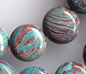 Antique Calsilica 12mm Coin Beads