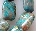 Chrysocolla 15mm Puffy Rectangle Beads