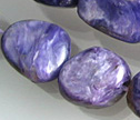 Russian Charoite 12x14mm Smooth Nugget Beads