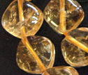Golden Citrine 15mm Smooth Diamond Beads