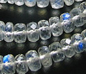AA Rainbow Moonstone Faceted 4.5mm Rondelle