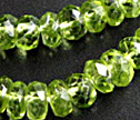 AA Peridot Faceted 5mm Rondelle Beads