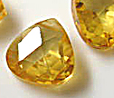 AA Citrine Cubic Zirconia 8mm Flat Briolette