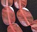 Cherry Quartz Faceted 12x14mm Cushion Beads