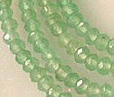 Sparkly Green Aventurine Faceted 3.5mm Rondelle Beads