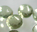 Green Amethyst Faceted 9mm Onion Beads (1pc)