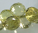 AA Lemon Quartz Faceted 8mm Onion Beads