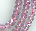 Sparkly Pink Amethyst Micro Faceted 3.5mm Rondelle