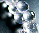Natural Crystal Faceted 7mm Onion Beads