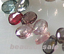 Gem Spinel Faceted 5x7mm Briolette Beads