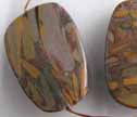 African Map Jasper 28x40mm Freeform Pendant