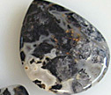 Silver Leaf jasper 35x45mm Pendant