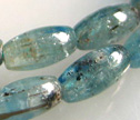 Silver Blue Kyanite 6x12mm Rice Beads