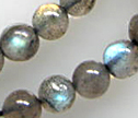 Blue Fire Labradorite 4-4.5mm Smooth  Round