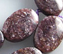 Iridescent Purple Lepidolite 12x20mm Oval Beads