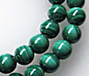 Malachite 6mm Smooth Round Beads 