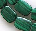 Gem Malachite 12x16mm Rectangle Beads