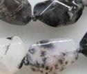 Rare Dendrite Moss Agate Faceted Fancy Nuggets