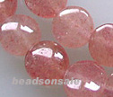 Peach Muscovite 12mm Coin Beads