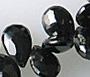 AA Black Spinel Faceted 5x7mm Briolettes 