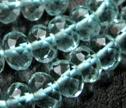 Blue Quartz Faceted 8mm Rondelle