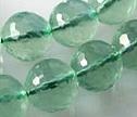Green Fluorite Faceted 10mm Round