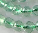 Green Fluorite Faceted 6mm Round