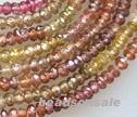 Multi Sapphire Faceted 2.5mm Rondelle 