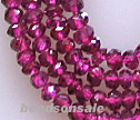 Rhodolite Garnet Faceted 2.5mm Rondelle