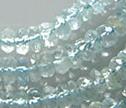 Light Blue Aquamarine Faceted 4.5mm Rondelle