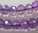 A Amethyst Faceted 7mm Roundelle 