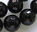 Black Onyx Faceted 12mm Round 