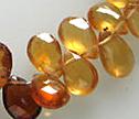 Hessonite Garnet Faceted 6x8mm Briolettes