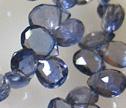 AA Ink Blue Iolite Faceted 4x6 to 5x7mm Briolettes